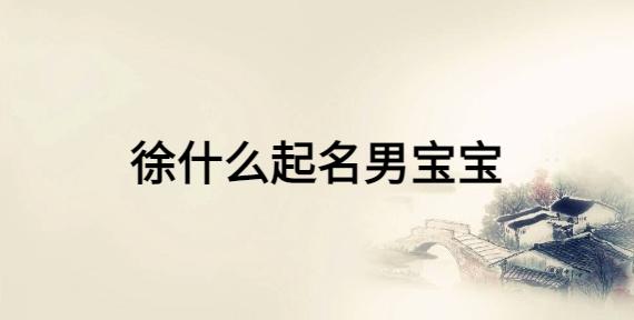 其他徐什么起名男宝宝徐浩宸:浩字具有正义,稳重的意思;宸字指显贵