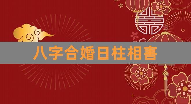 八字合婚日柱相害(合婚两人日柱相冲)