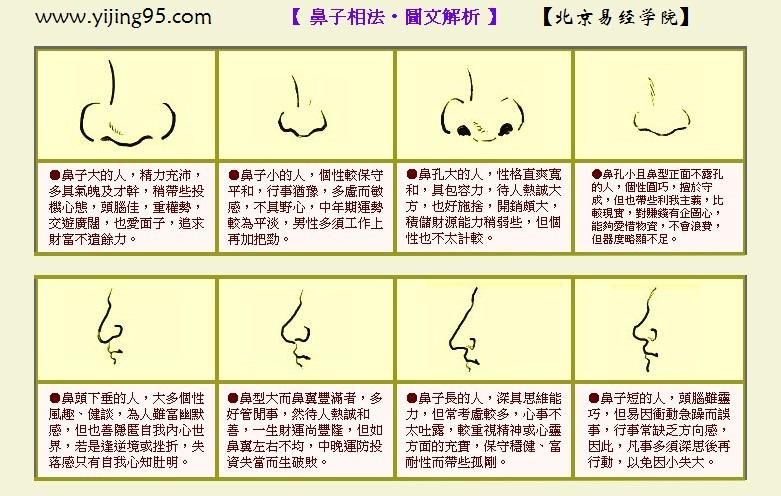 从鼻子看人生运势面相图解大全二