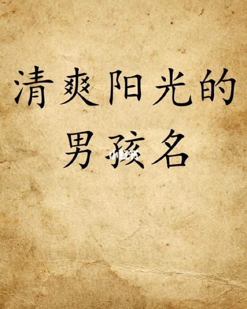 清爽阳光的男孩名字宝宝取名宝宝起名字