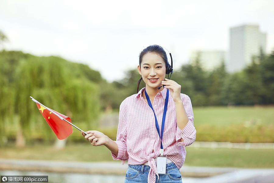 女导游形象亚洲人人物