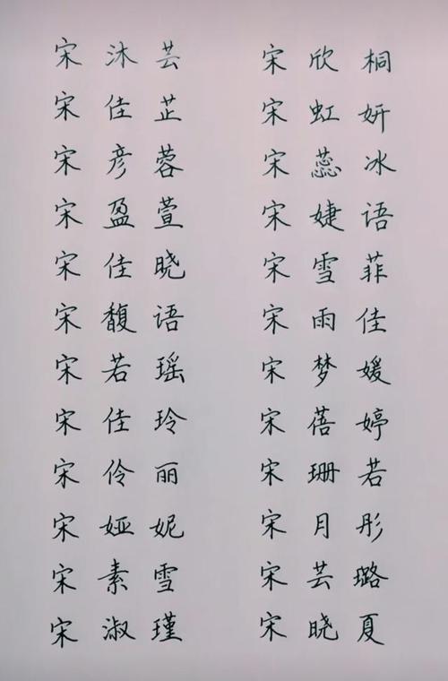 姓宋的怎么起名字男孩