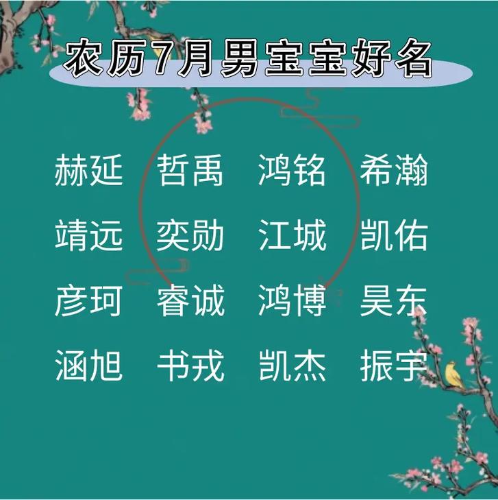 男宝宝名字骆姓男孩取名今年7月份生的男宝取什么名字好于姓男孩起名